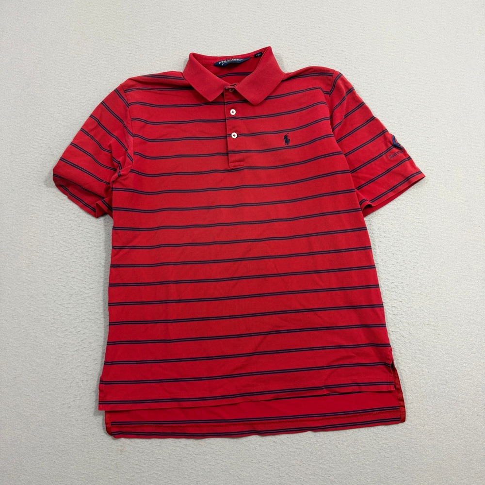 Polo Golf Ralph Lauren Men's Medium Striped Pima Cotton Polo Shirt Hammock Dunes